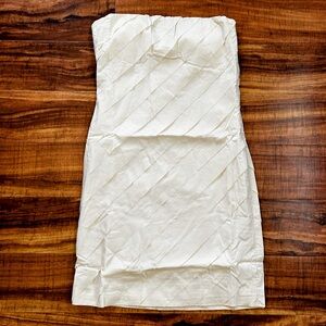 NWT Lucy & Co Strapless Tiered Mini Dress Cream Size Medium
